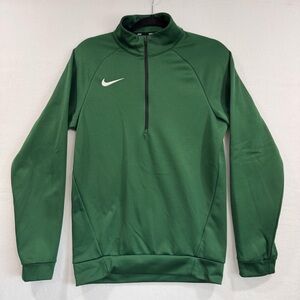 Nike Men's XS Dri-fit Forest Green half zip pull over jacket